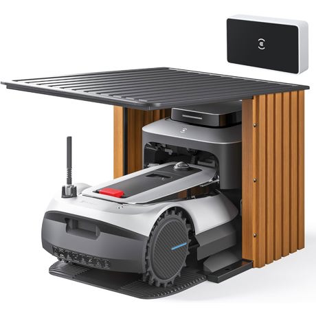 Robot de tuns iarba GOAT G1-800 Grey Ecovacs, fara cablu de delimitare, recomandat pentru gradini cu o suprafata de pana la 800㎡, evitarea obstacolelor AIVI 3D, posibilitatea de planificare inteligenta a traseului, setare zone interzie, manager video, baterie Li-ion 8700mAh